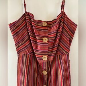 NWT Boutique Red Striped Dress